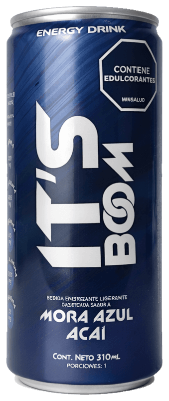 Lata IT'S BOOM sabor Mora Azul Açaí