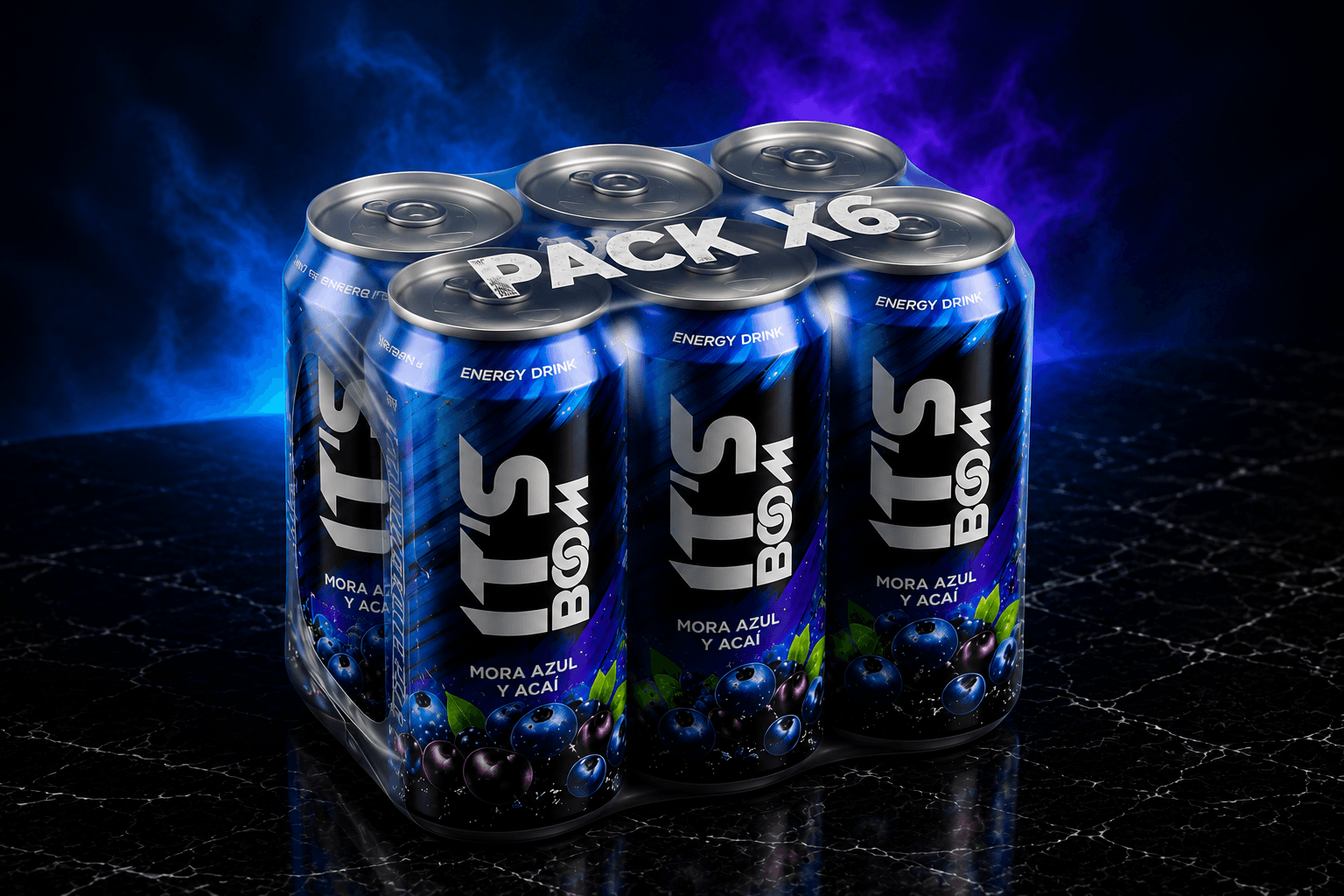 Six pack IT'S BOOM Mora Azul Açaí