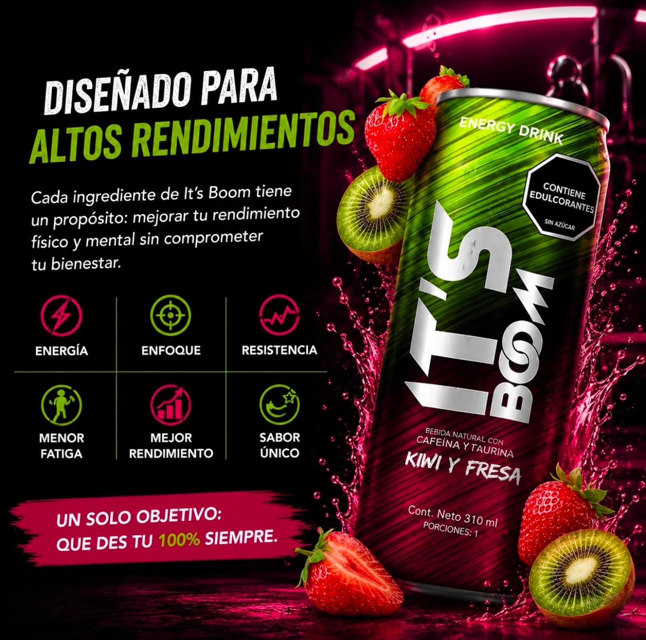 Diseñado para altos rendimientos